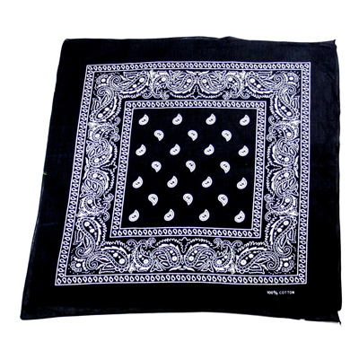 Zac's Alter Ego - Paisley Bandana - Noir/Blanc